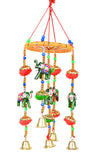 RING JHUMAR WITH 5 FIBER PCS & RING BELL JHUMAR WITH MIRROR AND ANIMAL [PACK OF THREE]