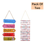 5 $ 6 Wooden Plate Quote Frame [ pack of 2 ]