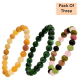 MULTIFLUORITE,Aventurine Gemstone,Grreen Onyxx GEMSTONE COMBO [PACK OF THREE]