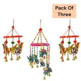 Dana Work Ring Jhumar with Runing Animal COMBO [ PACK OFTHREE ]