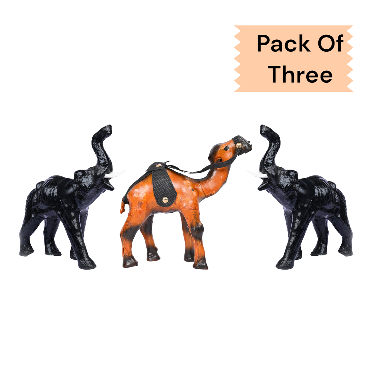 12 Inch Handmade Animal & 12 INCH DESERT CAMEL[PACK OF 3]