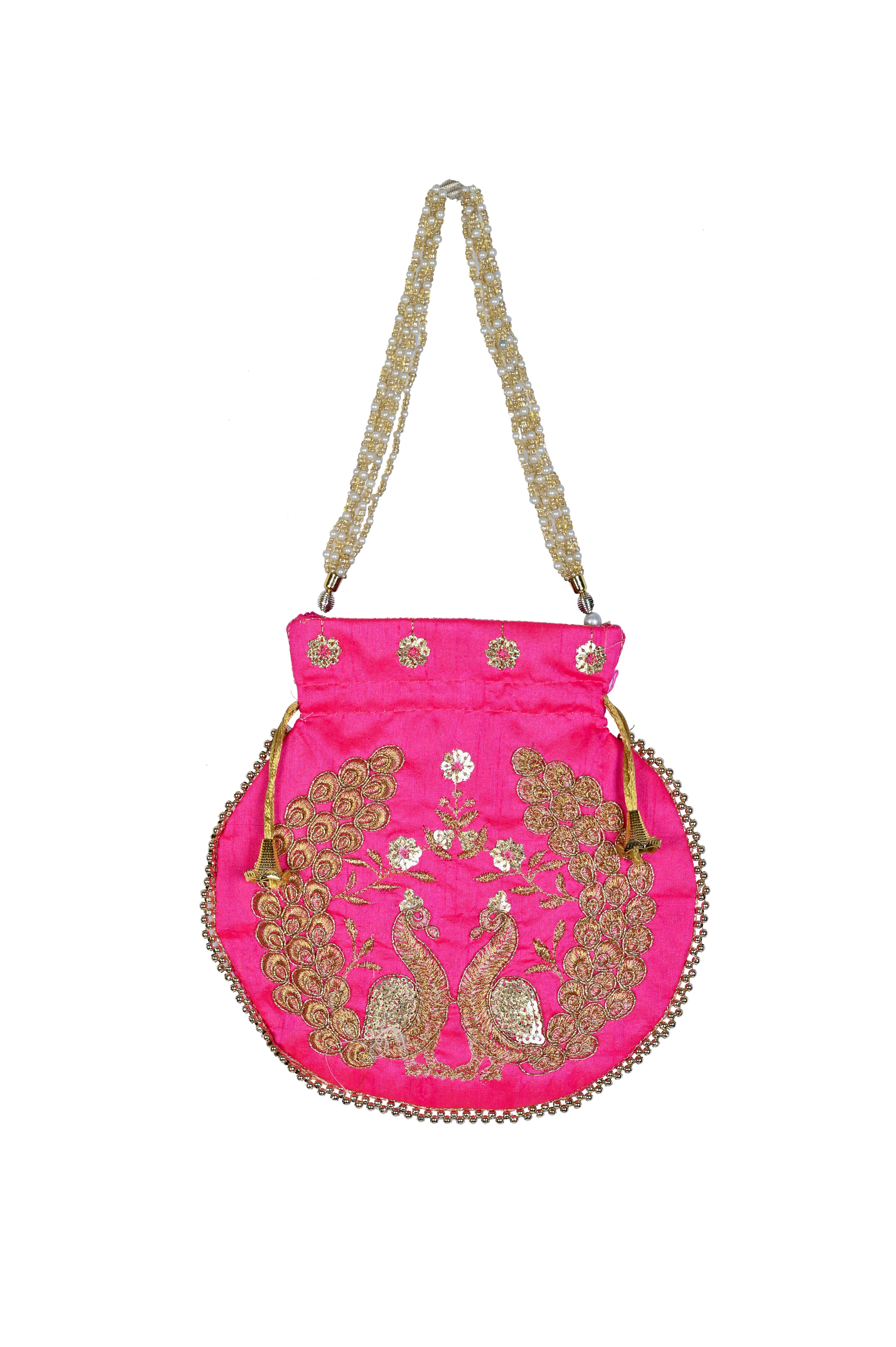 EMBROIDERED POTLI BAG COMBO ( PACK OF THREE )