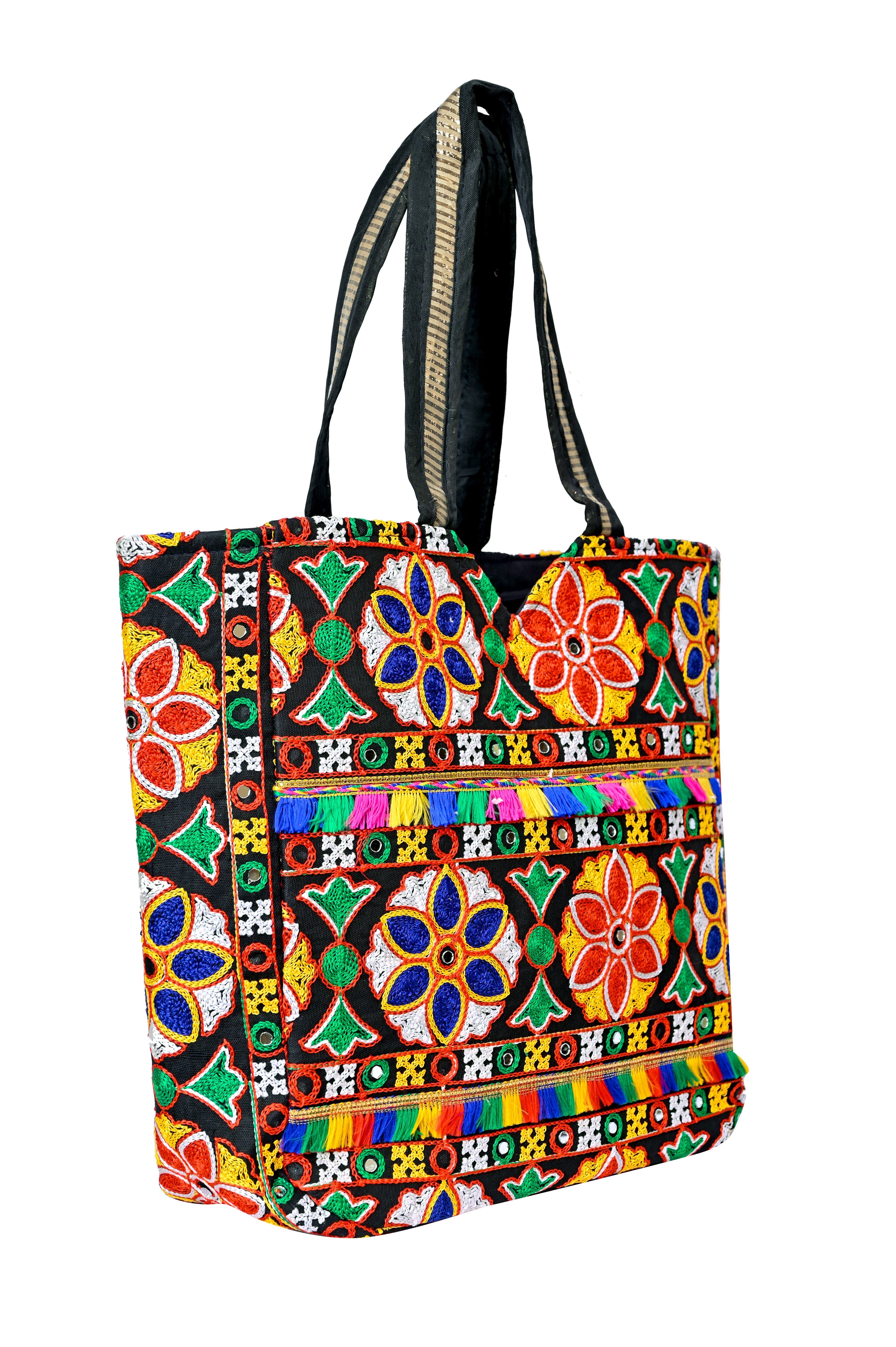 EMBRODERED CLUTCH BAG and Handicrafted Gujrati Big Size Handbag
