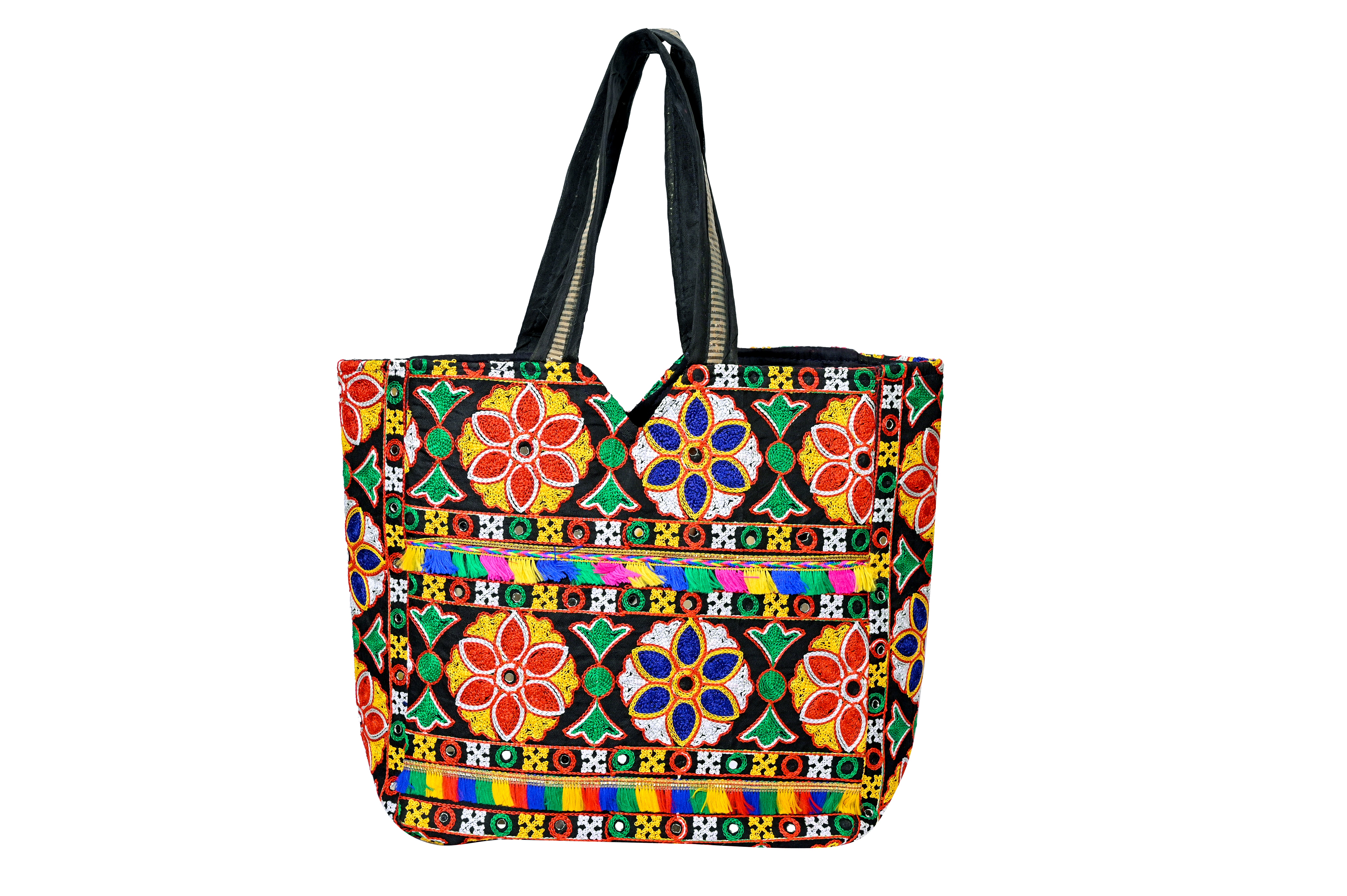 EMBRODERED CLUTCH BAG and Handicrafted Gujrati Big Size Handbag