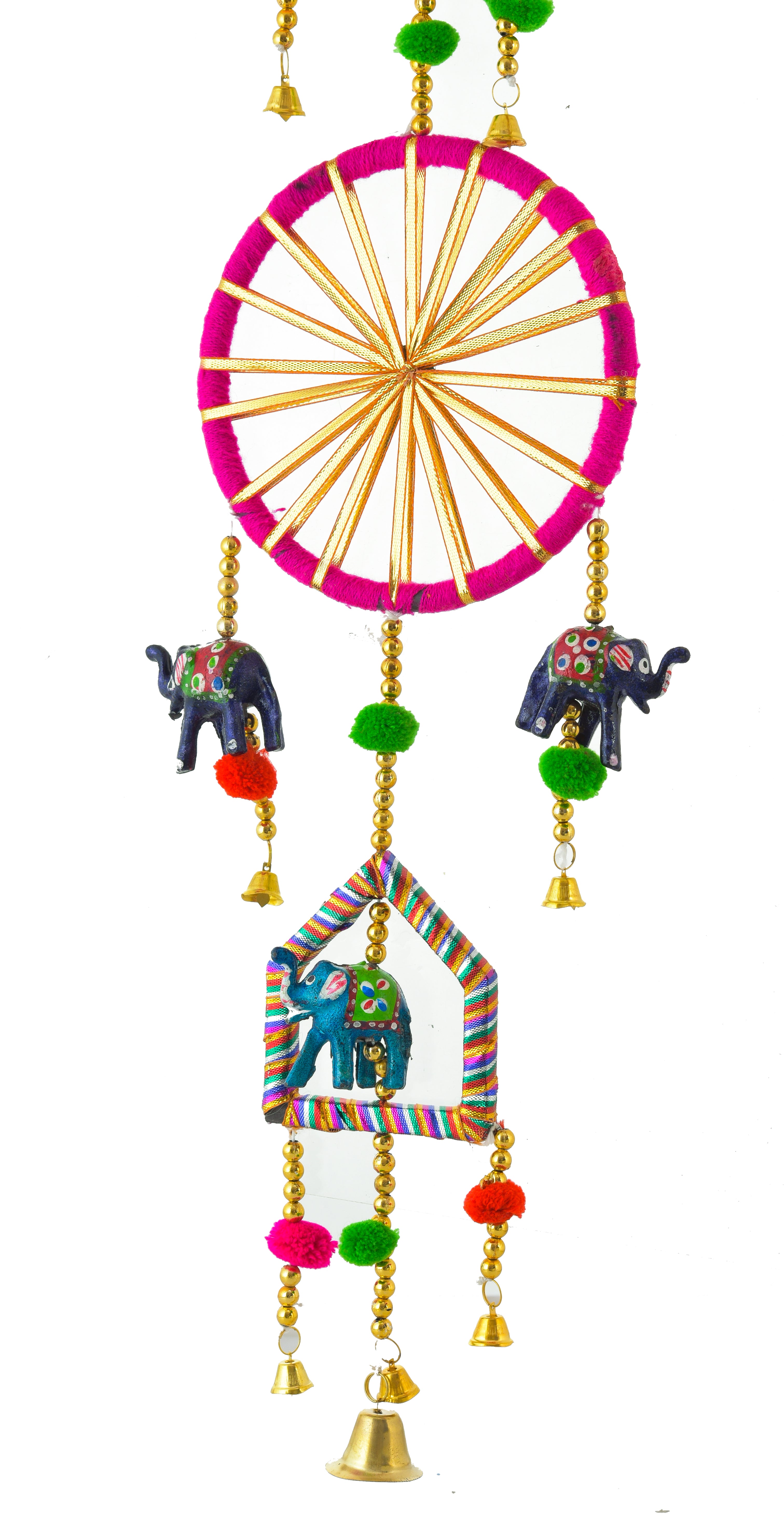 Ring Latkan with Fiber House & Animal & Decorative Ring Jhumar with Bell [PACK OF 3]