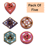 GLASS DHOOP MINI STAND [PACK OF 5]